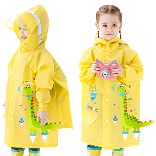 Kids Raincoats Waterproof Rain Poncho Girls Boys Rain Jacket Toddler Cartoon Rain Wear S-4XL Size