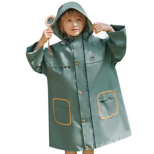 Raincoats Kids Rain Poncho Girls Boys Rain Jacket Toddler Waterproof Poncho Magic Color-Changing Kids'Rain Wear S-XL Size 4-12 Years